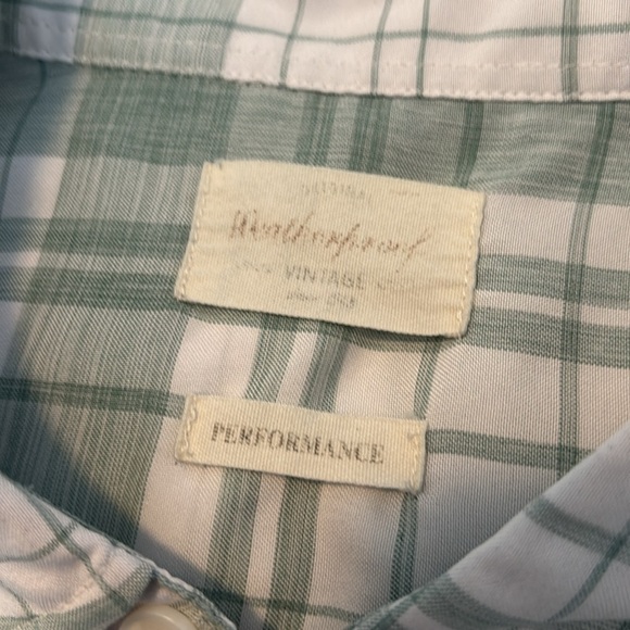 Weatherproof men’s white and green short sleeve button down shirt size large - Picture 7 of 9